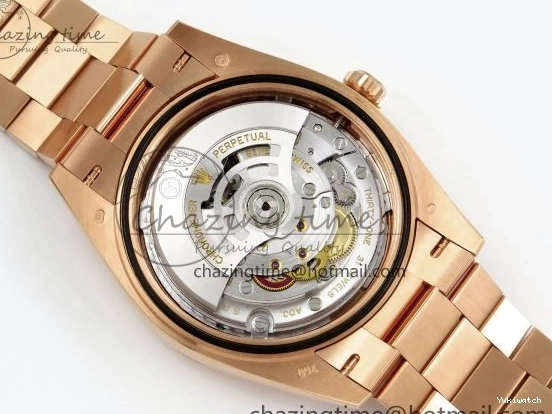 Brown 40 on DayDate Steel Dial Crystal 228235 904L President Bracelet VR3255 ARF 0225